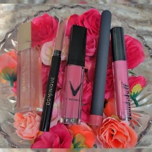 Lip Bundle! Patrick Ta,Be a Bombshell,Bite Beauty.V-Kosmetik,Dominique 5pc NEW